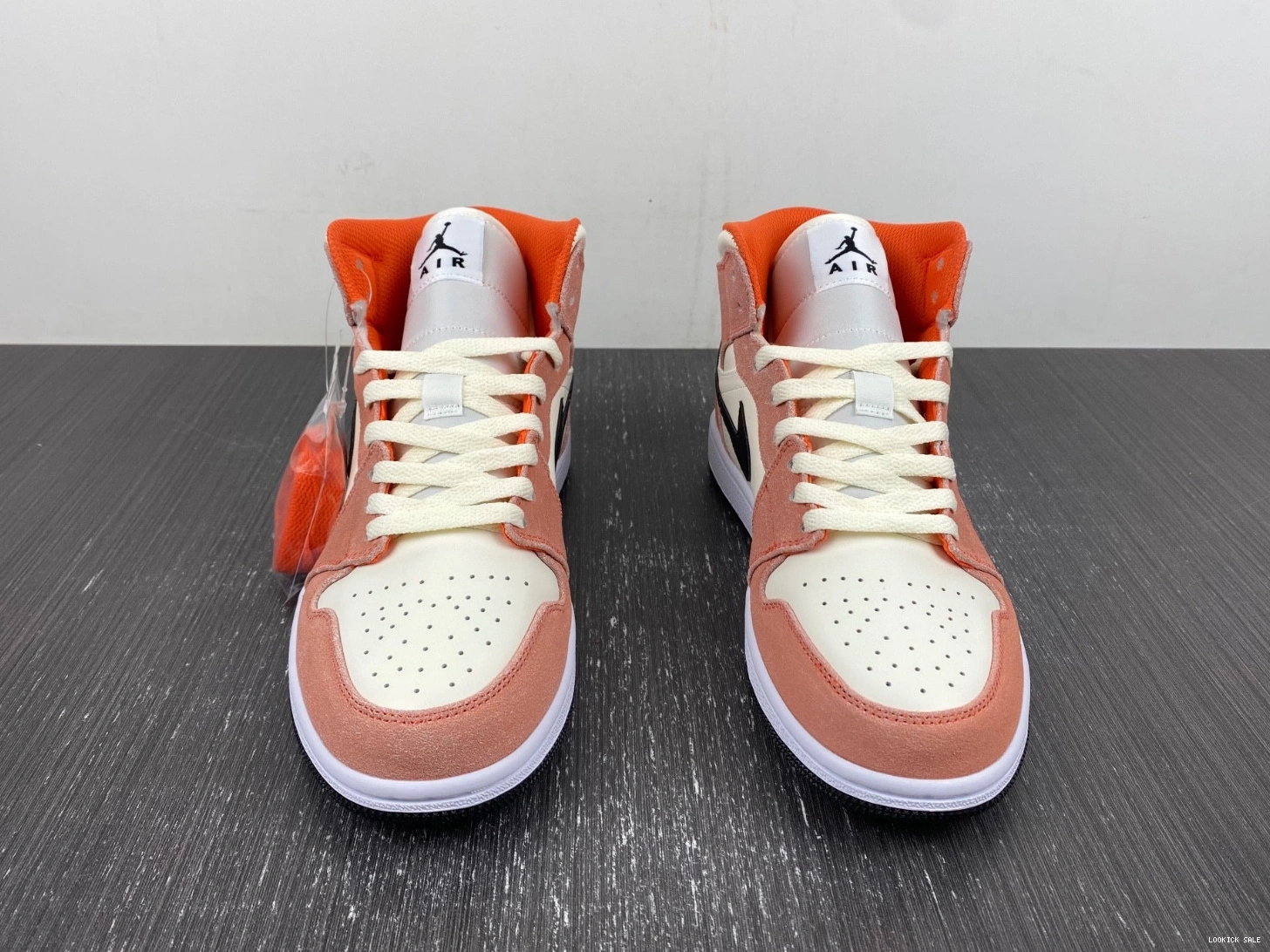 Rep DV1336-800 Mid 1 (GS) - Orange Jordan SE Suede 0519
